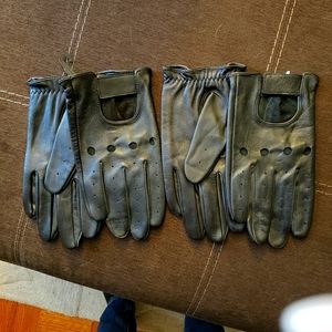 Men's leather driving gloves